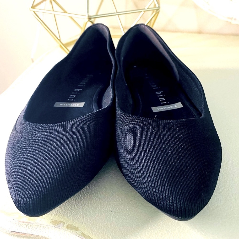 Gianni Bini Black Washable Flats—Size 7.5